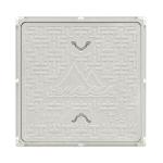 Fiber Reinforced Polymer (FRP) White Manhole Cover | 18x18 Inch | 5-Ton Capacity Chamber, Sump, Water Tank & Drainage Cover